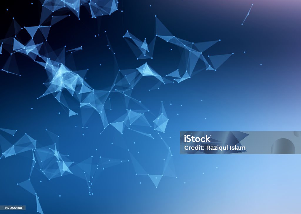Abstract Low Poly Communications Design Background Stock Illustration ...