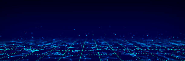 istock Futuristic digital data transfer concept. High-speed data flow of cryptocurrency servers. Cyber technology background. 3D rendering. 1470669331