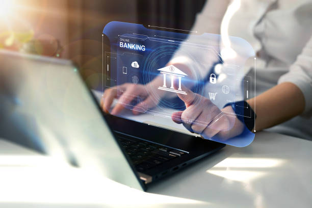 istock Finance and banking networking.Online payments,cyber security and devices concept. Digital innovation technology. 1470669796