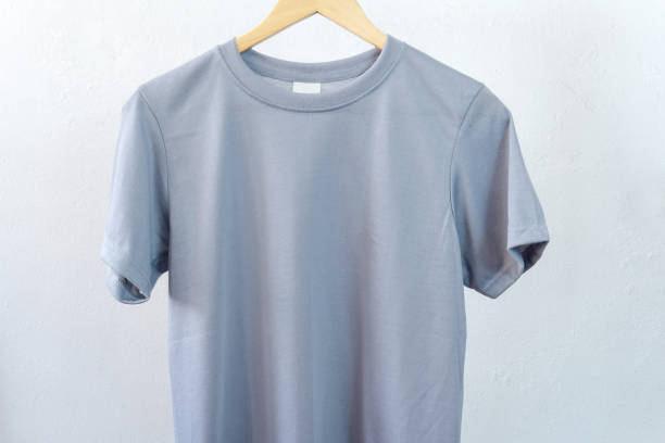 istock Grey  T shirt Mockup, Bella Canvas Grey Tshirt Mockup, Hanging Tshirt 1470674328