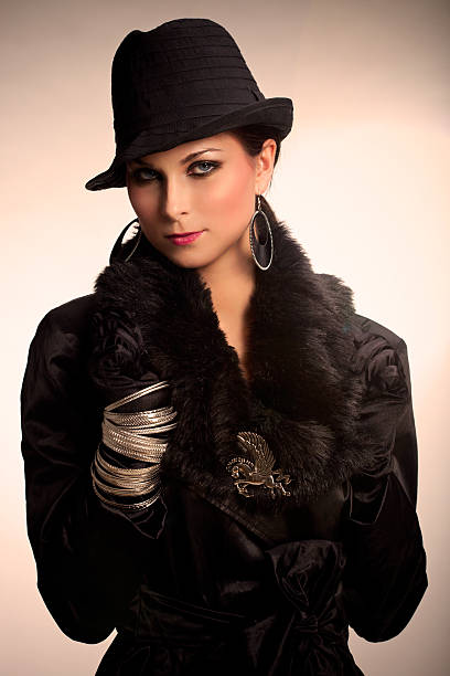 istock Elegant lady in warm tones. 147067818