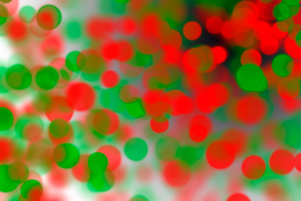 Abstract blurred natural green with orange light background, blurred green orange background