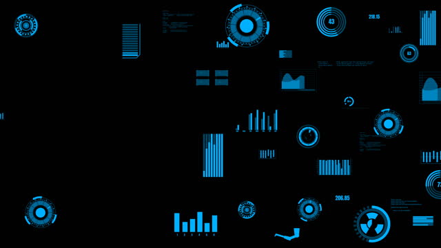 Visionary industry data dashboard presenting machine status
