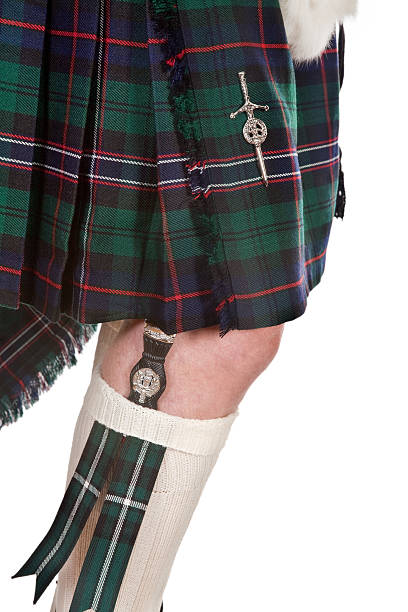 istock Scottish knife and tartan 147068495