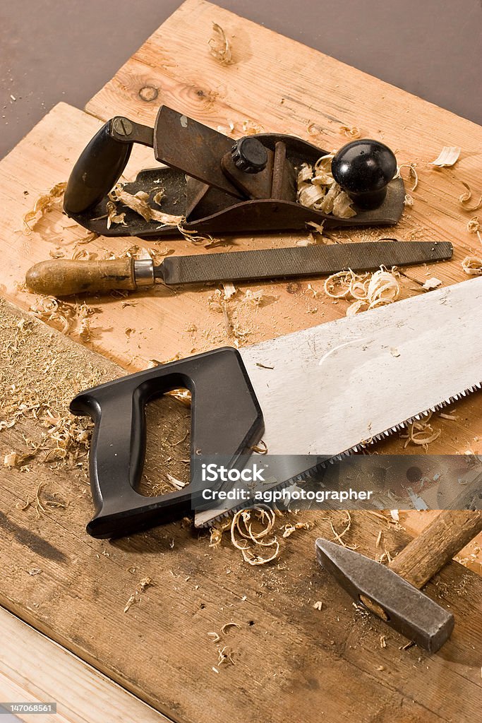 carpenters ferramenta - Foto de stock de Afiado royalty-free