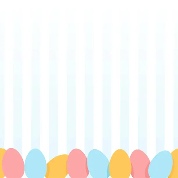 Vector illustration of Seamless easter border