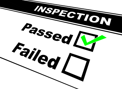 passed inspection check list