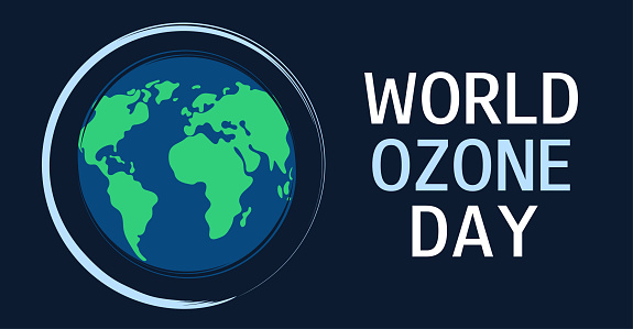 Illustration vector for theme world ozone day. International ozone day.