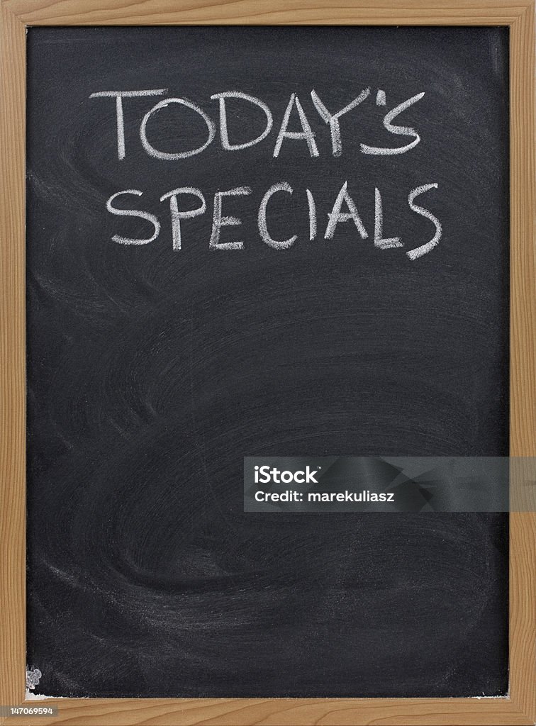 Сегодня специальные blackboard в вертикальный - Стоковые фото Today - английское слово роялти-фри