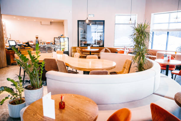 istock Interior of a cozy restaurant in a modern style 1470697108