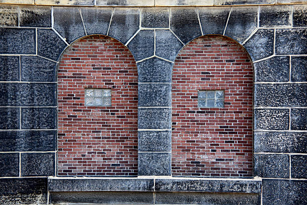 Eads Bridge Closed Arches stock photo