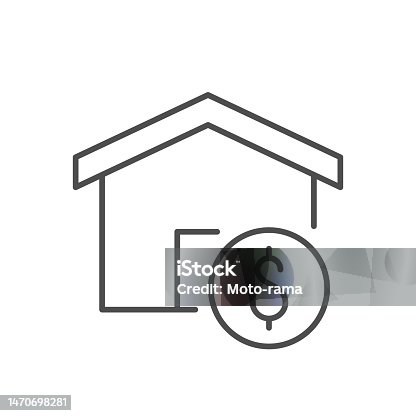 istock House expenses line outline icon 1470698281
