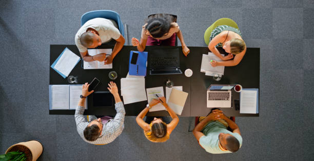 istock Business people discussing during meeting 1470698803