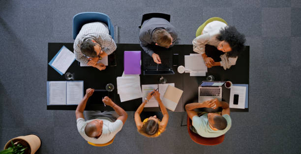 istock Business people discussing during meeting 1470698807