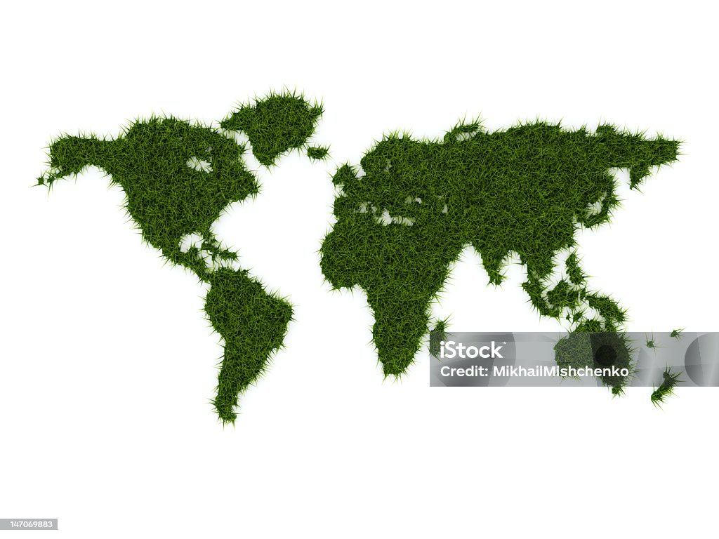 Mappa di erba verde - Foto stock royalty-free di Ambiente