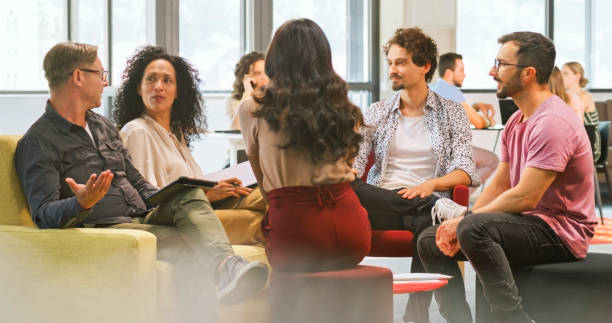 istock Business people discussing with each other 1470698841