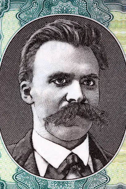 Photo of Friedrich Wilhelm Nietzsche a portrait from money