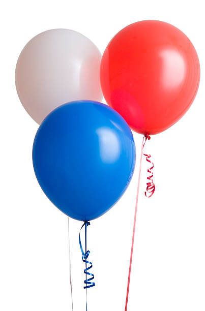 istock Red white and blue helium balloons 147070000