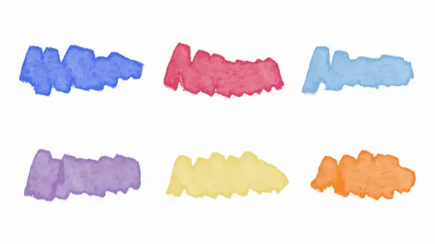 Photo of colorful hand drawing brush vector
