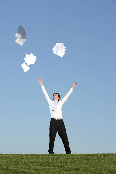 istock A business man freeing himself 147070220
