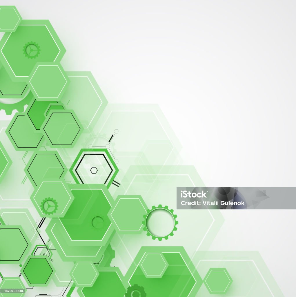 Green Computer Generated Background High Tech Eco Green Infinity Computer Technology Concept Background ...