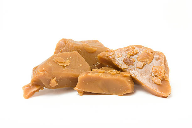 Broken Toffee stock photo