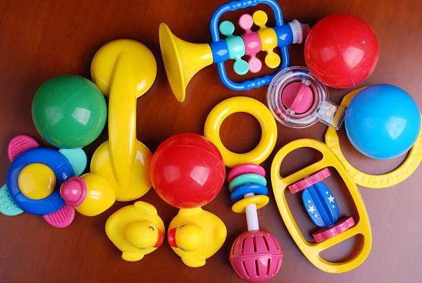 istock baby rings and colorful balls 147070972