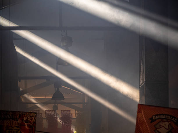 Lights in the smoke