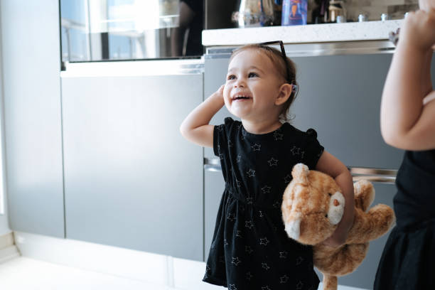 Shot of an adorable little girl at home