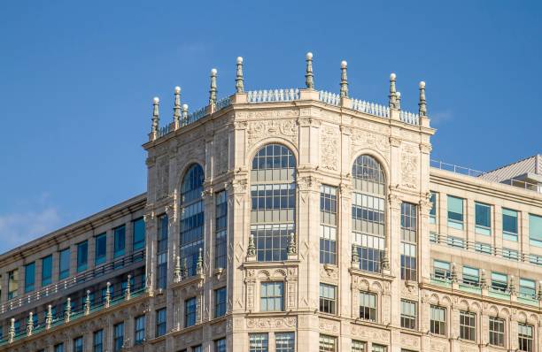 istock An exterior of a magnificent building under a blue sky 1470712893