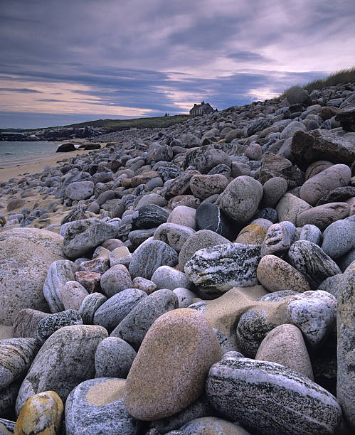 istock stony beach, island of Scarp, Outer Hebrides, Scotland 147071505