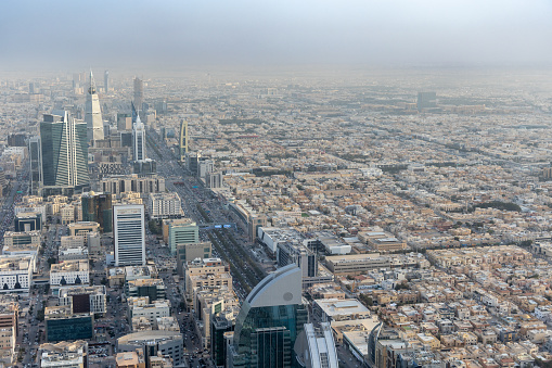 General view of the Riyadh downtown in Saudi Arabia.