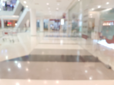 shopping mall blur background