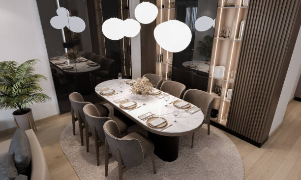 istock Luxury apartment dining room 1470719965