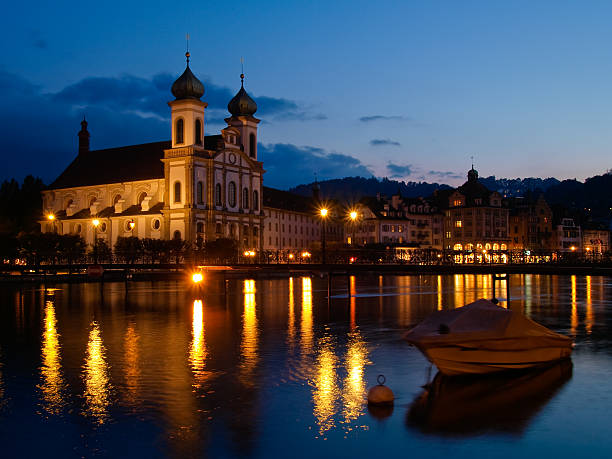 istock Jesuit Church in Lucerne 147072135