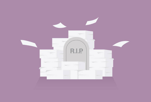 bekerja keras sampai mati - beristirahat dalam damai ilustrasi stok