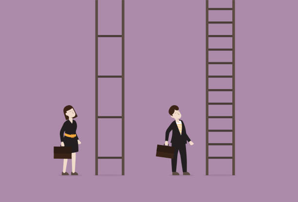Gender equality in the workplace Gender equality in the workplace gender equality at work stock illustrations