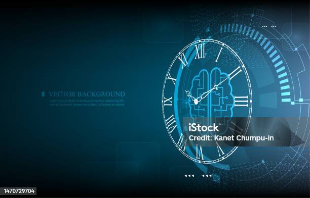 Technology Time Vector Technology Intelligence Vector Backgroundanalog Colcktimefuture ...