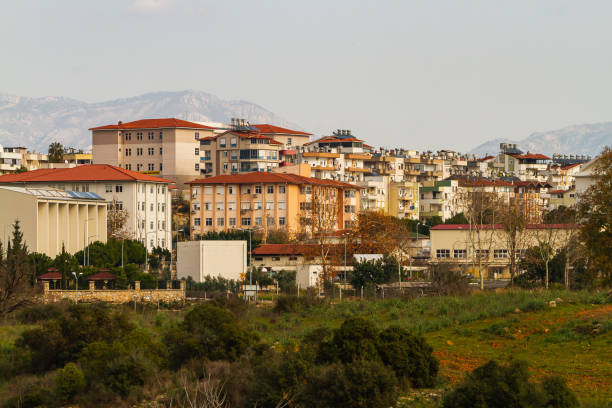 istock Colorful Turkish streets with low houses 1470730772