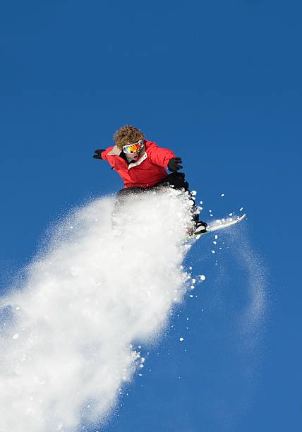 istock Snowboarding In Colorado USA 147073317