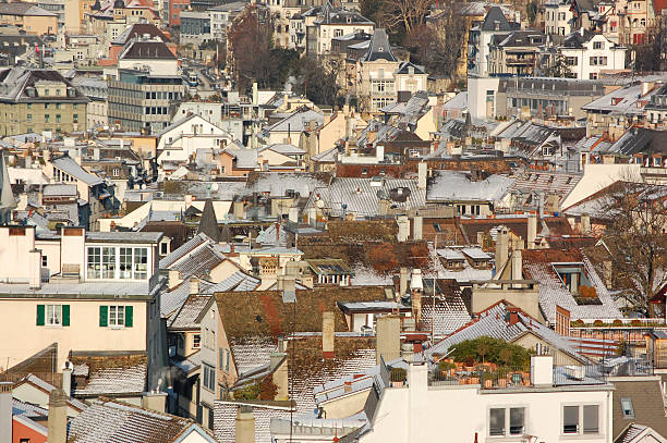 Poblado de Zurich - foto de stock