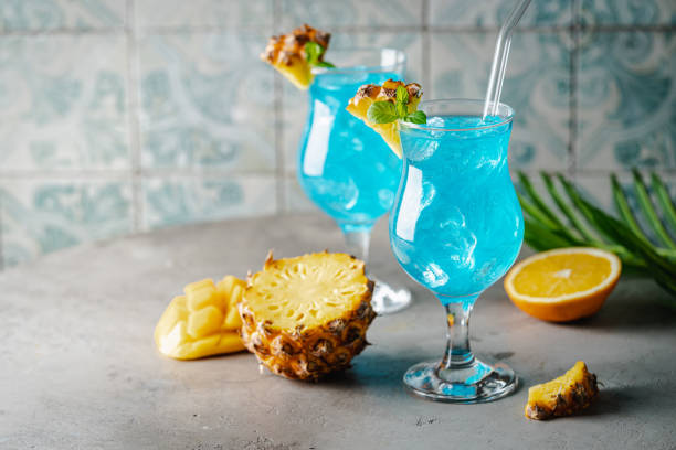 istock Boozy Blue Hawaii Cocktail 1470741038