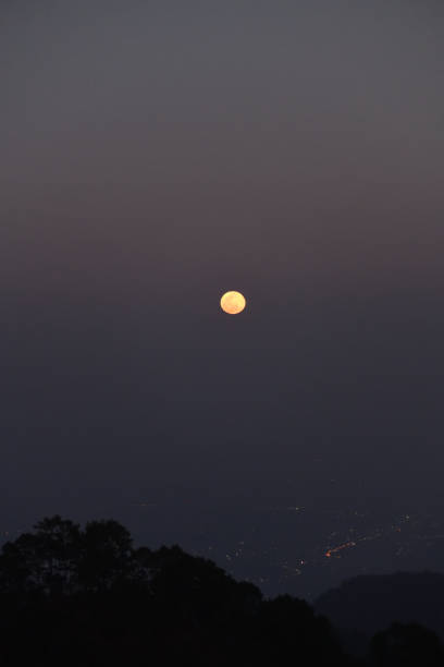 istock The full moon was a pale orange 1470741240