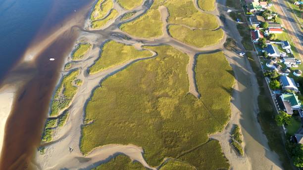 istock Arial Drone Photos of Nature, River & River Marsh. 1470741701