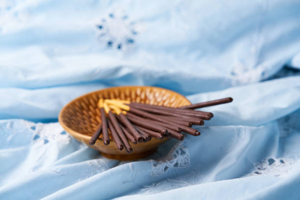 Pocky, chocolate covered cookie stick, popular Japanese candy.