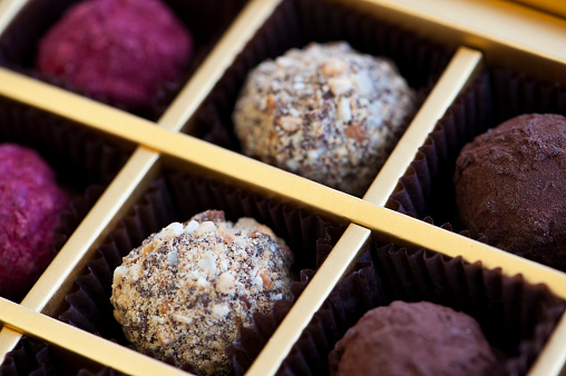 box of chocolates truffles