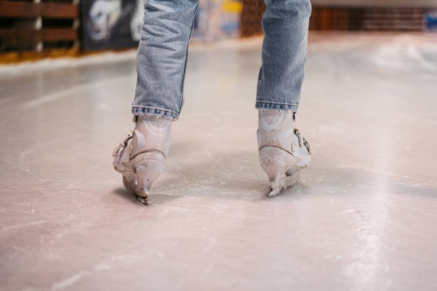 istock Ice Skating In Ice Skating Rink Indoors 1470749840