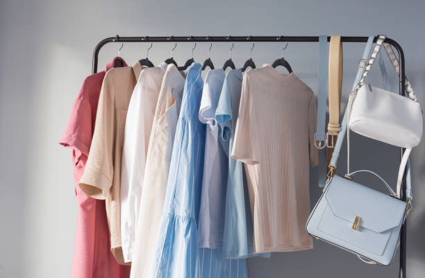 istock light colored womens summer clothes on  hanger 1470753406