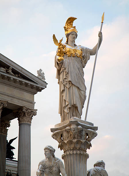 istock Vienna - Athena fountain in winter evening 147075579