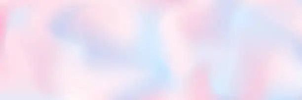 Vector illustration of Romantic gradient sky pattern. Cirrus clouds gradient background. Pink and blue colors. Vector abstract concept.
